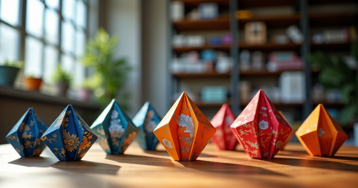 Pourquoi le papier recto verso change tout en origami modulaire