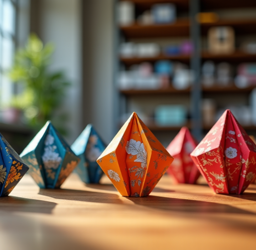 Pourquoi le papier recto verso change tout en origami modulaire