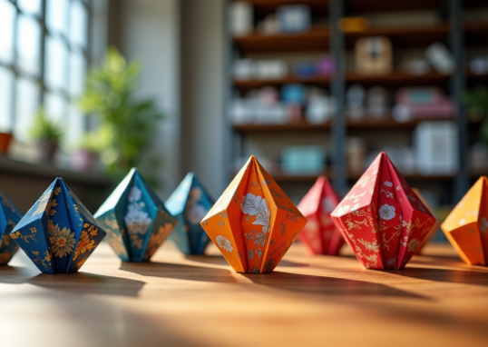 Pourquoi le papier recto verso change tout en origami modulaire