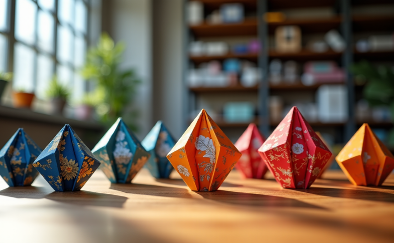 Pourquoi le papier recto verso change tout en origami modulaire
